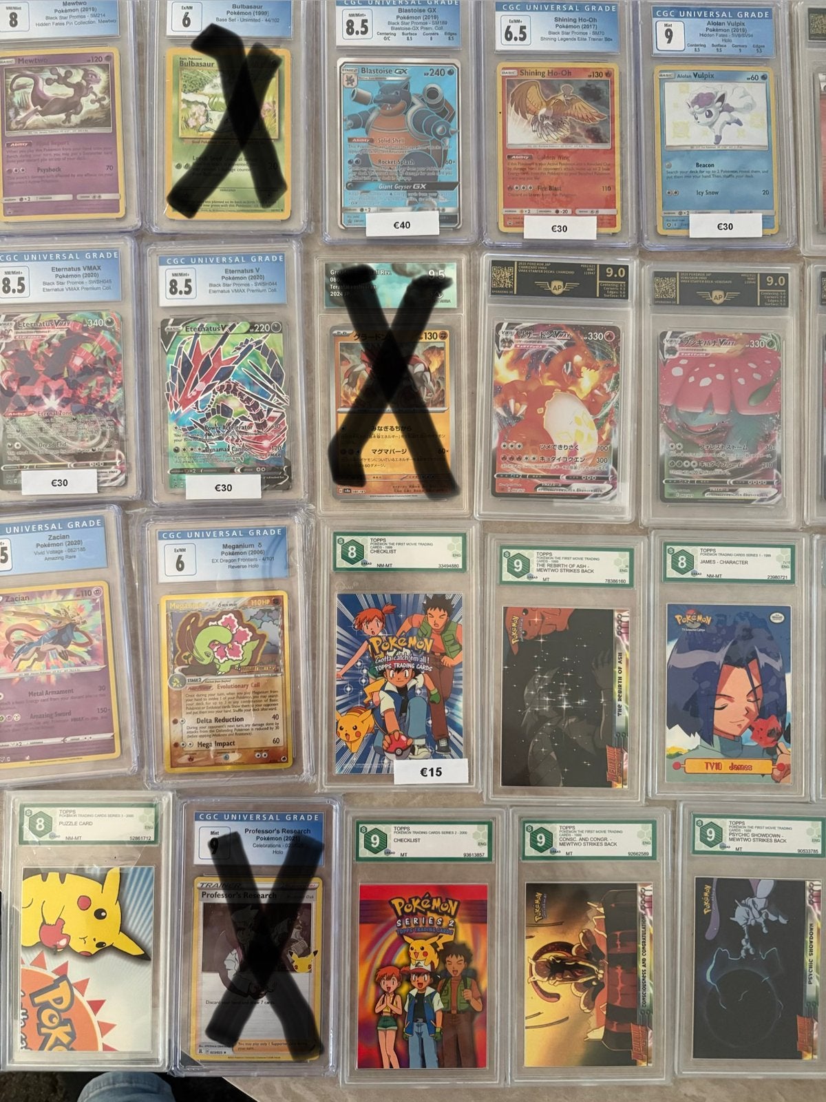 Graded slabs als lot of apart te koop, Ophalen of Verzenden, Zo goed als nieuw