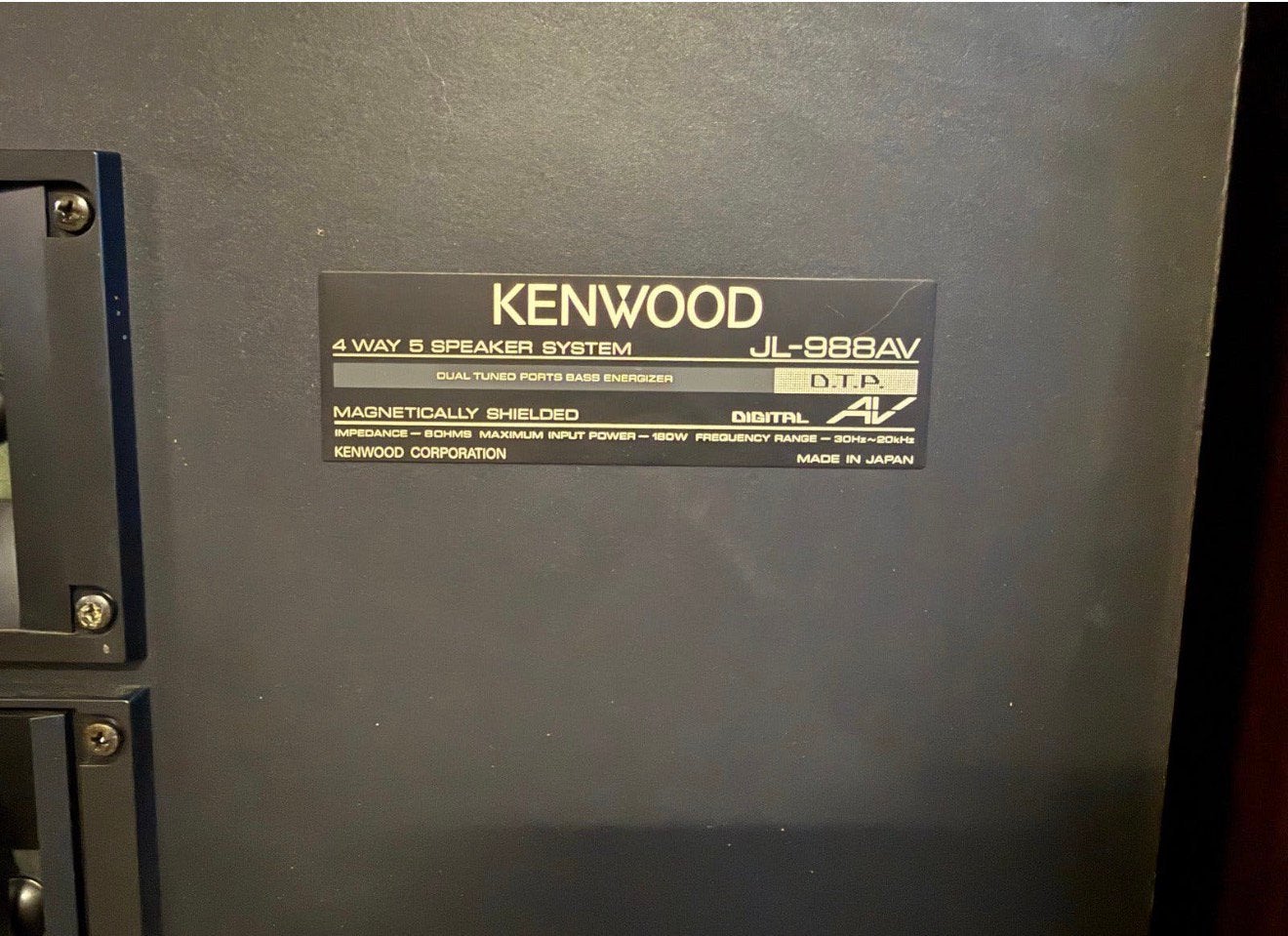 Kenwood JL-988AV luidsprekers, Audio, Tv en Foto, Ophalen, Zo goed als nieuw