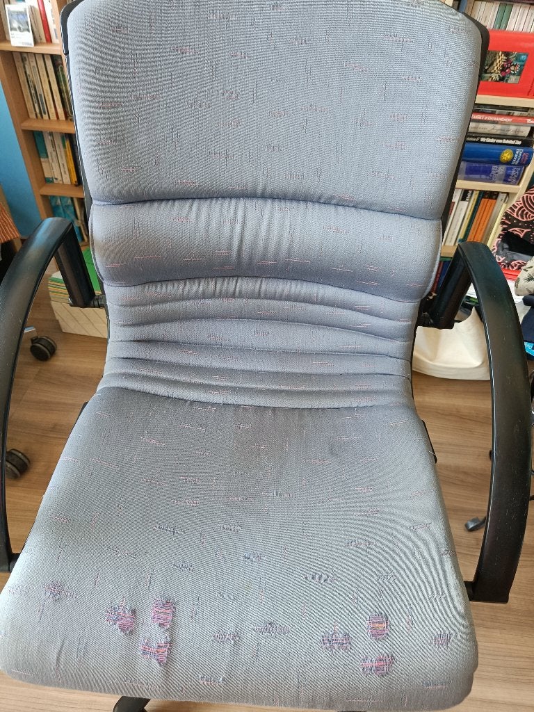 Fauteuil de bureau pivotant, Enlèvement, Utilisé, Bleu, Chaise de bureau