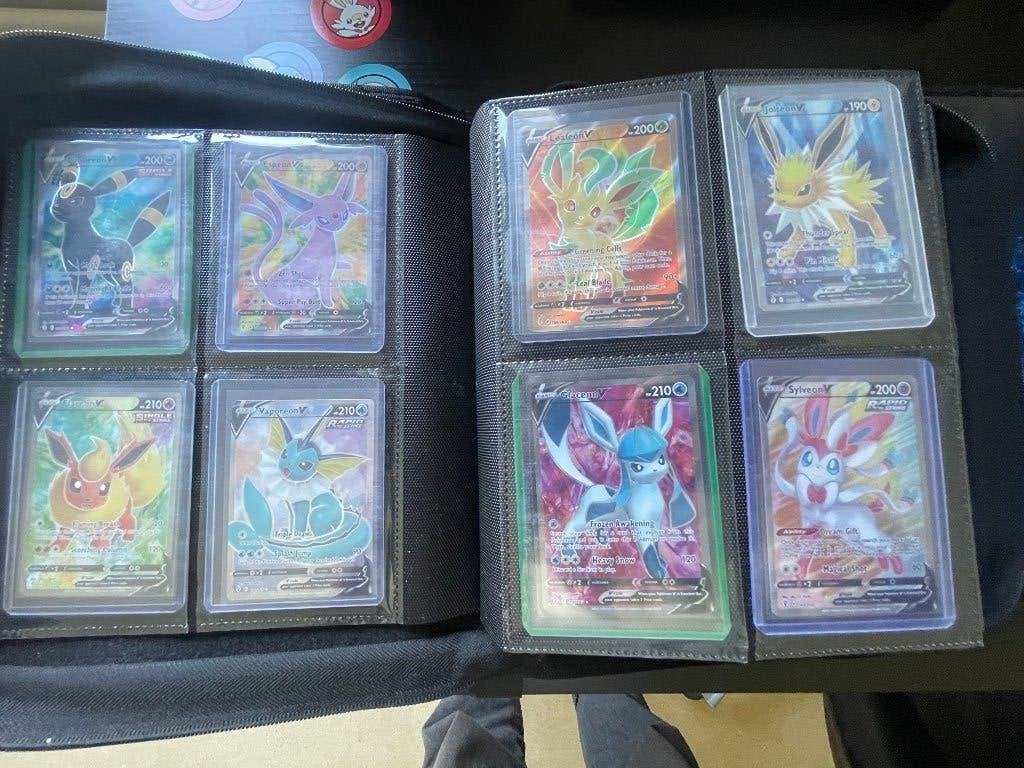 Pokemon eeveelution V / vmax / EX set, Enlèvement, Comme neuf, Plusieurs cartes, Foil