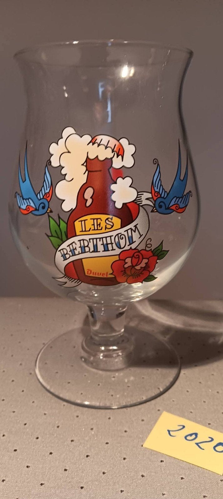 Duvel glas (1), Collections, Marques de bière, Enlèvement ou Envoi, Duvel
