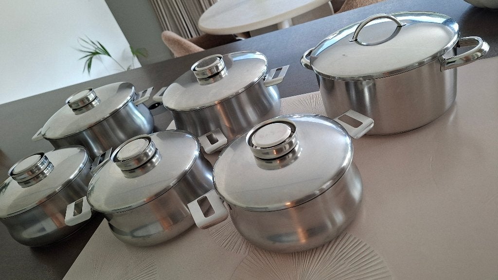 Demeyere kookpotten. Vanaf 15€/stuk, Huis en Inrichting, Inox, Demeyere, Gebruikt, Met deksel