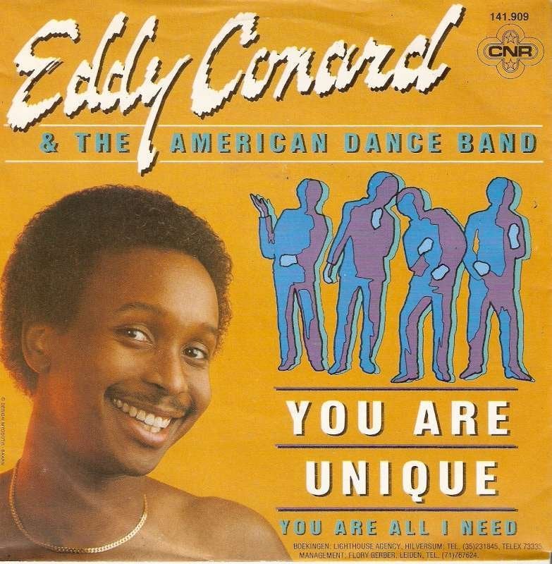 single Eddy Conard & American Danceband - You are unique, CD & DVD, 7 inch, Comme neuf, Autres types, R&B et Soul