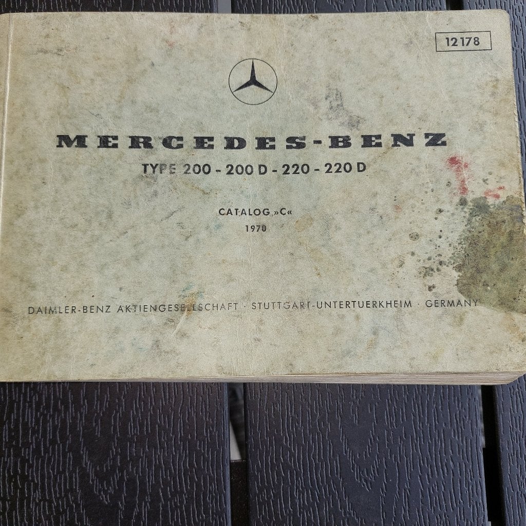 Mercedes onderdelenlijst 200 Bar 8, Auto diversen, Handleidingen en Instructieboekjes, Ophalen of Verzenden