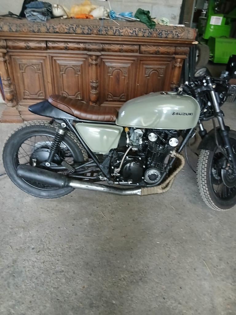Cafe racer suzuki 750 cc bouwj 77 oltimer, Motoren, Particulier