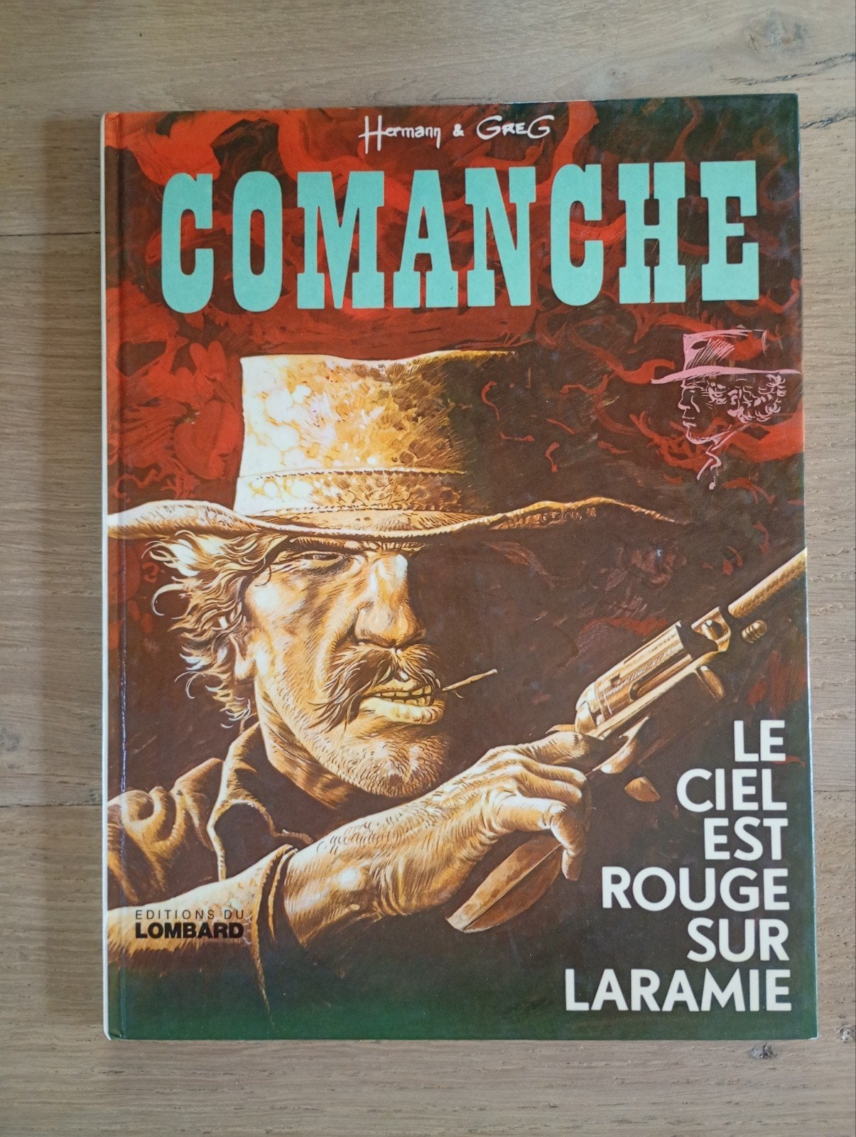 Comanche 4 Le ciel est rouge sur Laramie Hermann EO TBE, Boeken, Stripverhalen, Gelezen, Eén stripboek, Hermann & Greg, Ophalen of Verzenden