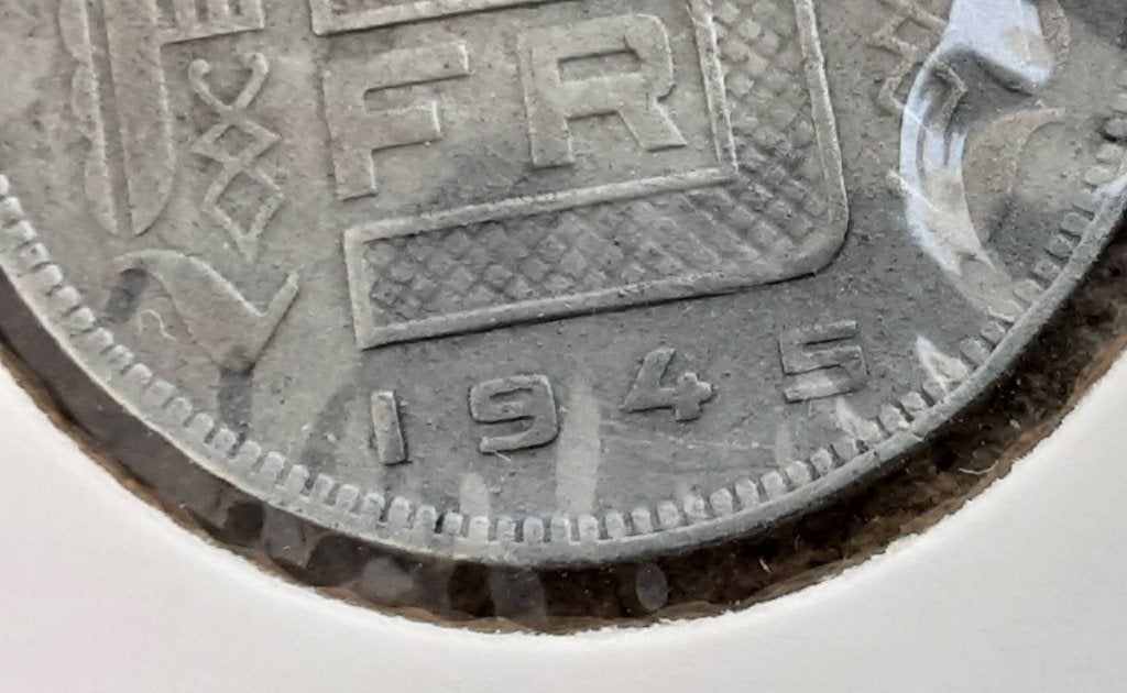 België - 5 frank 1945 Fr. (Ref 051)., Postzegels en Munten, Ophalen of Verzenden, Metaal, Losse munt
