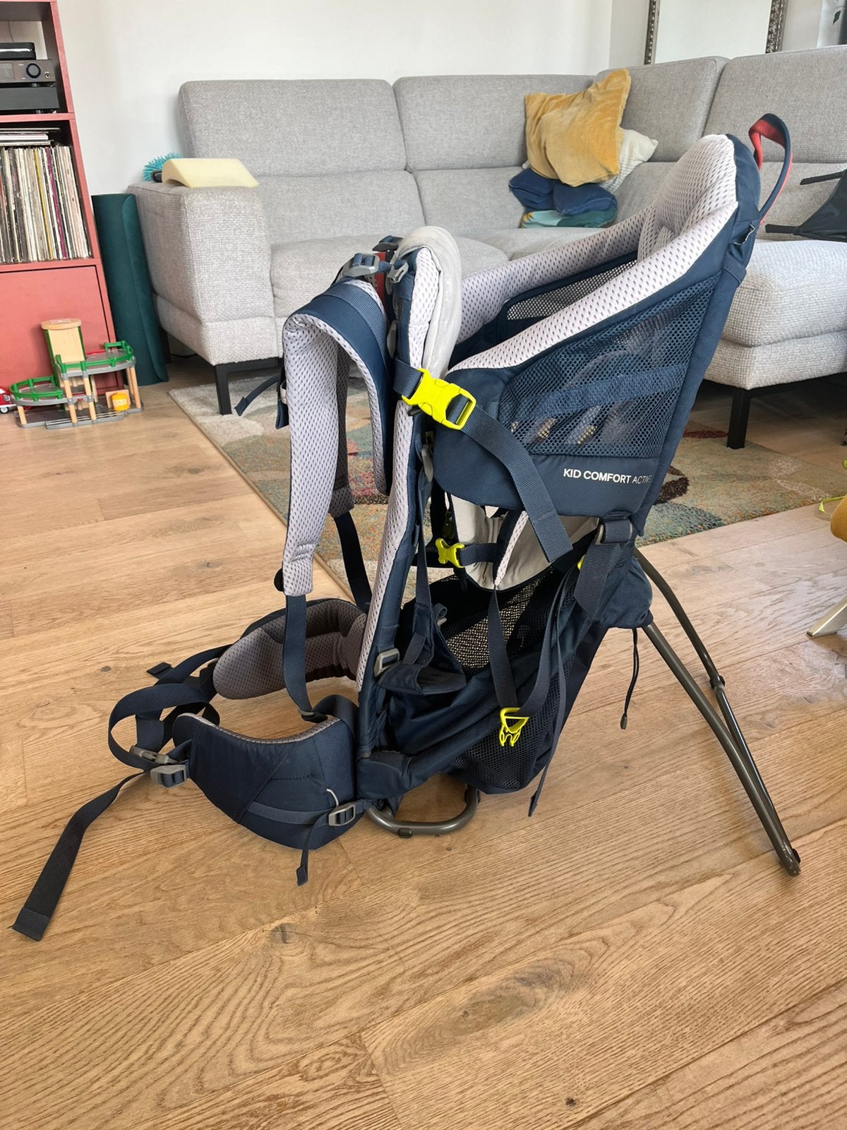 Deuter Kid Comfort Active + zonnescherm + regenhoes, Overige typen, Zo goed als nieuw, Rug, Ophalen