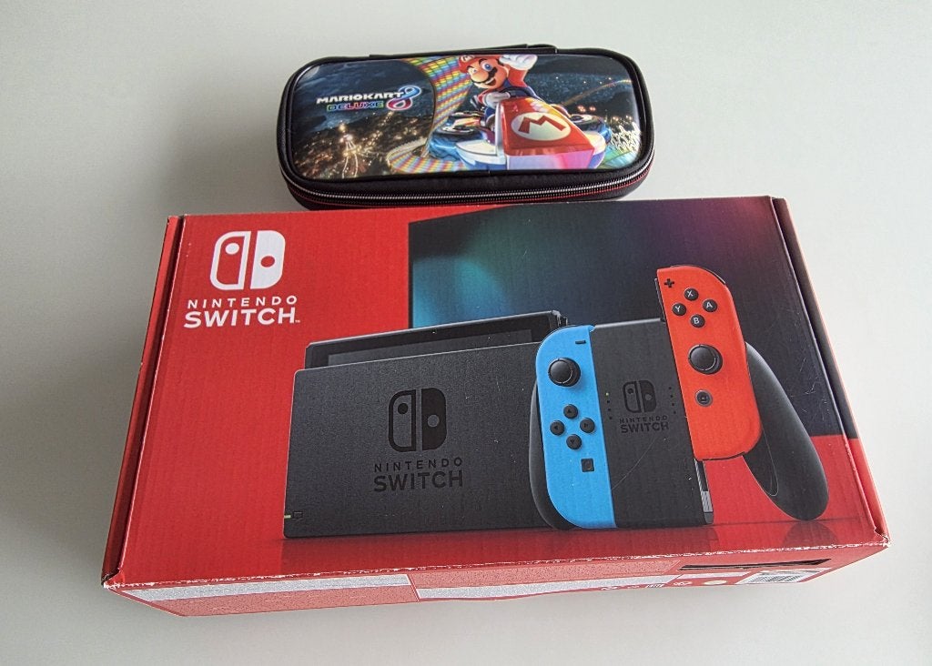 Nintendo Switch console met Mario opbergtas, Ophalen of Verzenden