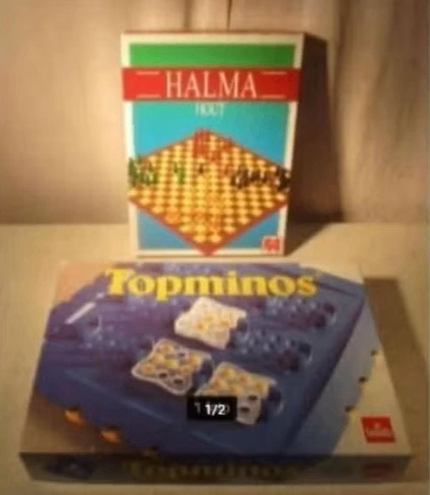 4 jeux de société géniaux - Halma et Topminos et..., Enlèvement ou Envoi, Comme neuf