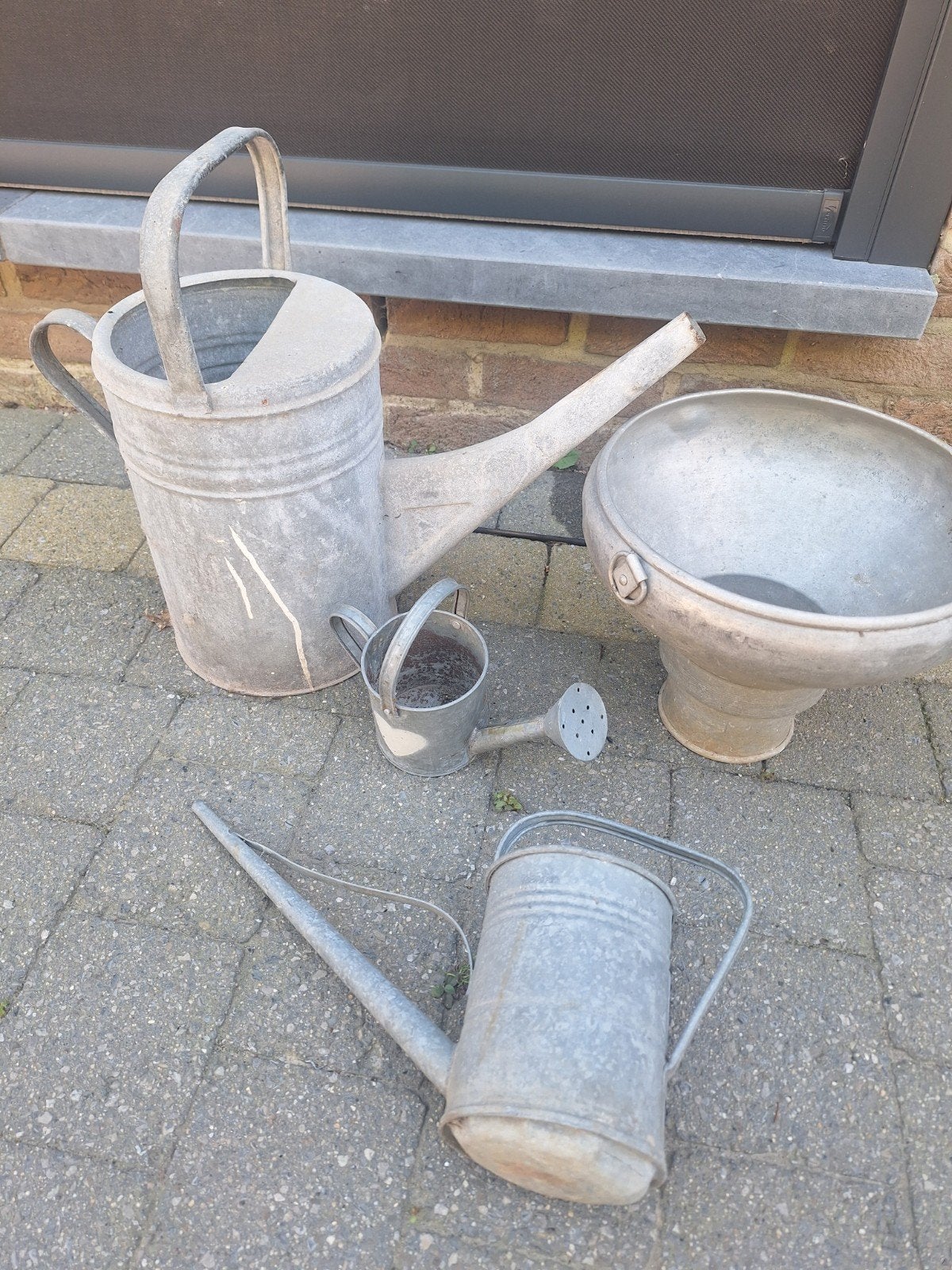 vintage zink verzinkt gieter teems, Tuin en Terras, Ophalen