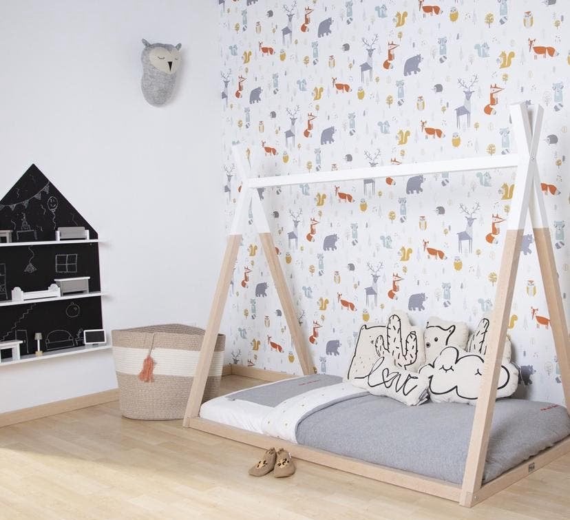 Lit tipi enfant 70x140 + matelas & protège-matelas AeroSleep, Enlèvement, Comme neuf, Matelas