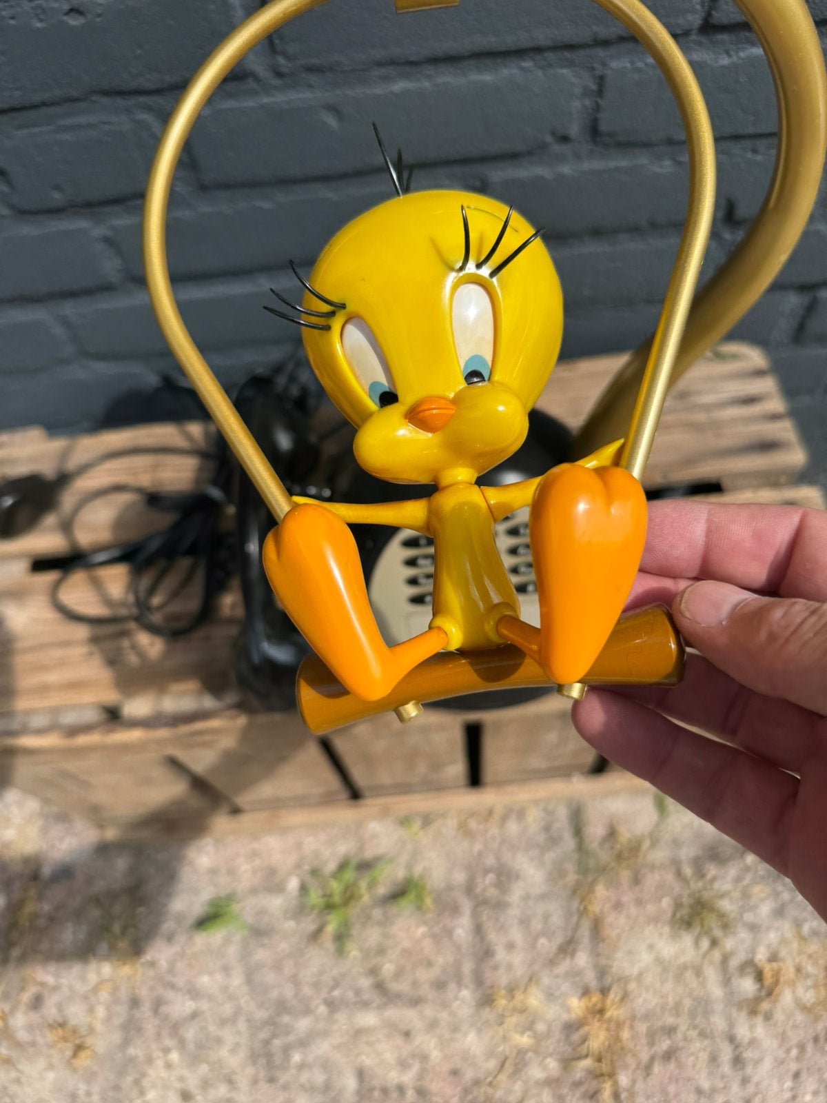 Looney Toones Tweety telefoon, Verzamelen, Stripfiguren, Ophalen of Verzenden, Looney Tunes, Gebruikt, Gebruiksvoorwerp