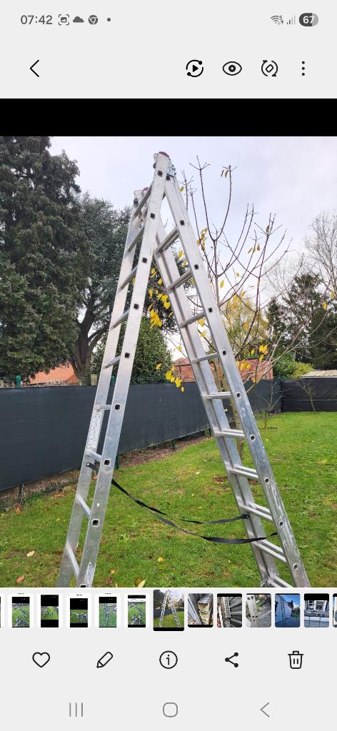 Alu ladder 3x11, Ophalen