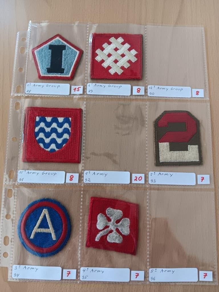 Us ww2 patches, Ophalen of Verzenden