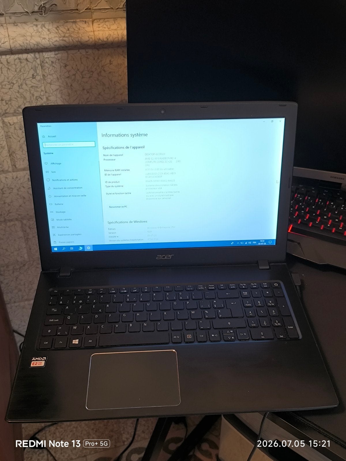 2 pc portable, Informatique & Logiciels, Ordinateurs portables Windows, Enlèvement ou Envoi