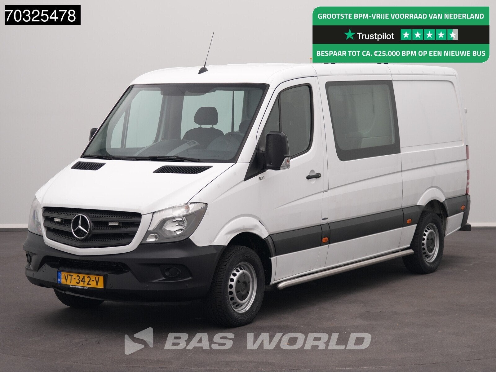 Mercedes Sprinter 313 CDI Automaat Dubbel Cabine Euro6 L2H1, Auto's, Automaat, Euro 5, Stof, Gebruikt
