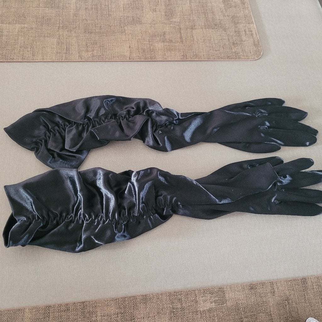 Soirée handschoenen, Ophalen of Verzenden, Zo goed als nieuw, Zwart, Overige typen