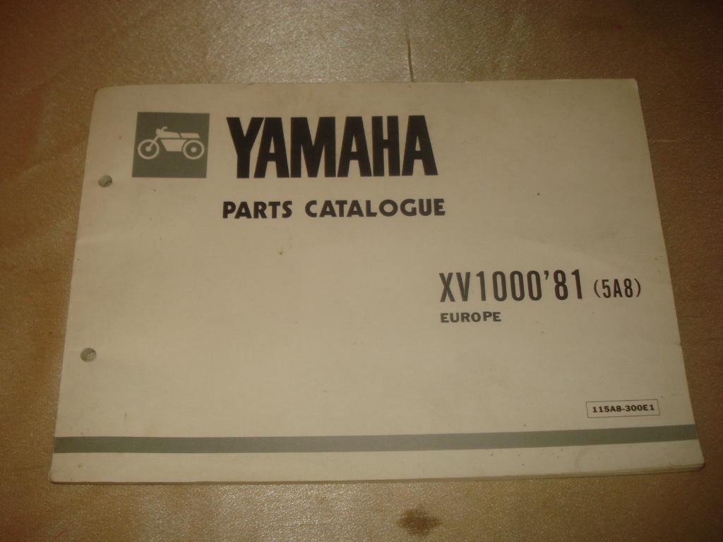 YAMAHA XV1000 '81 Ancien Catalogue des Pièces Détachées, Motoren, Handleidingen en Instructieboekjes, Ophalen of Verzenden, Yamaha