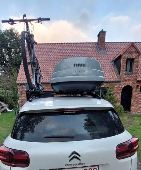 Thule proride 598, Ophalen, 1 fiets, Zo goed als nieuw, Dakdrager