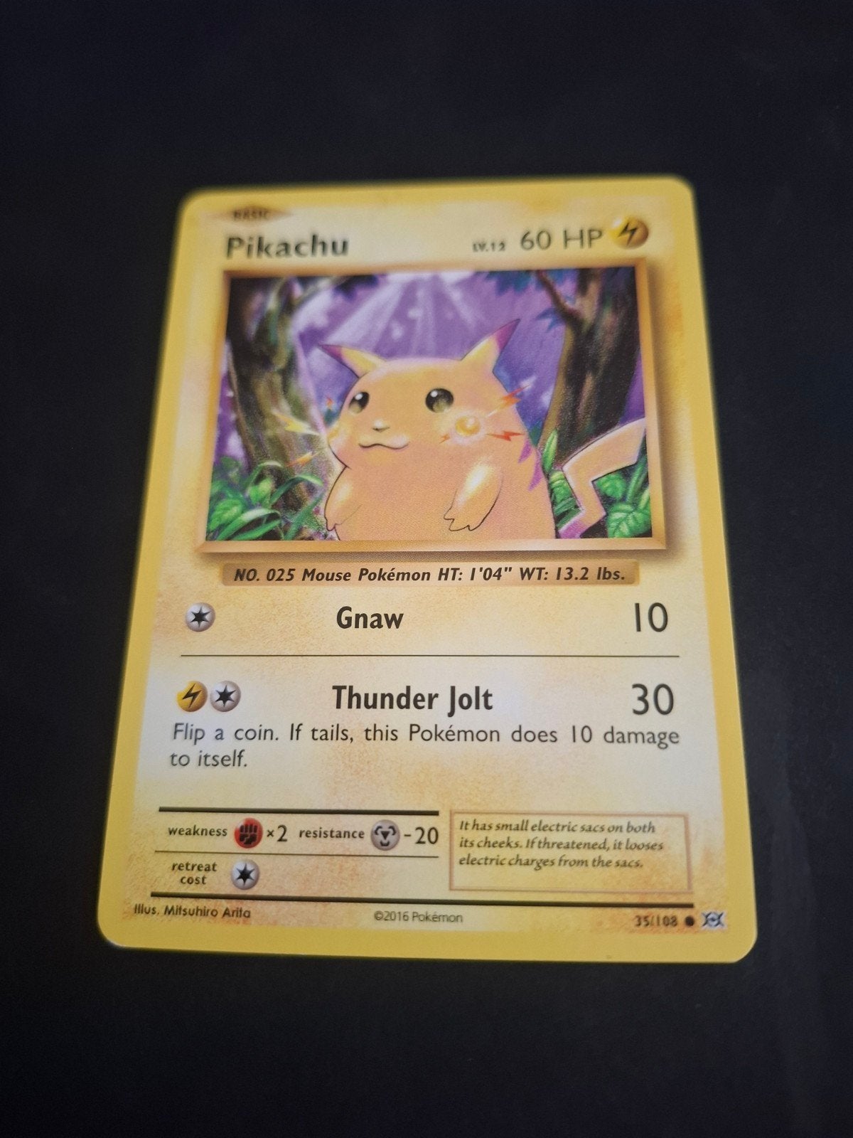 Pikachu Pokémon kaart (35/108) - XY Evolutions, Hobby en Vrije tijd, Verzamelkaartspellen | Pokémon, Ophalen of Verzenden