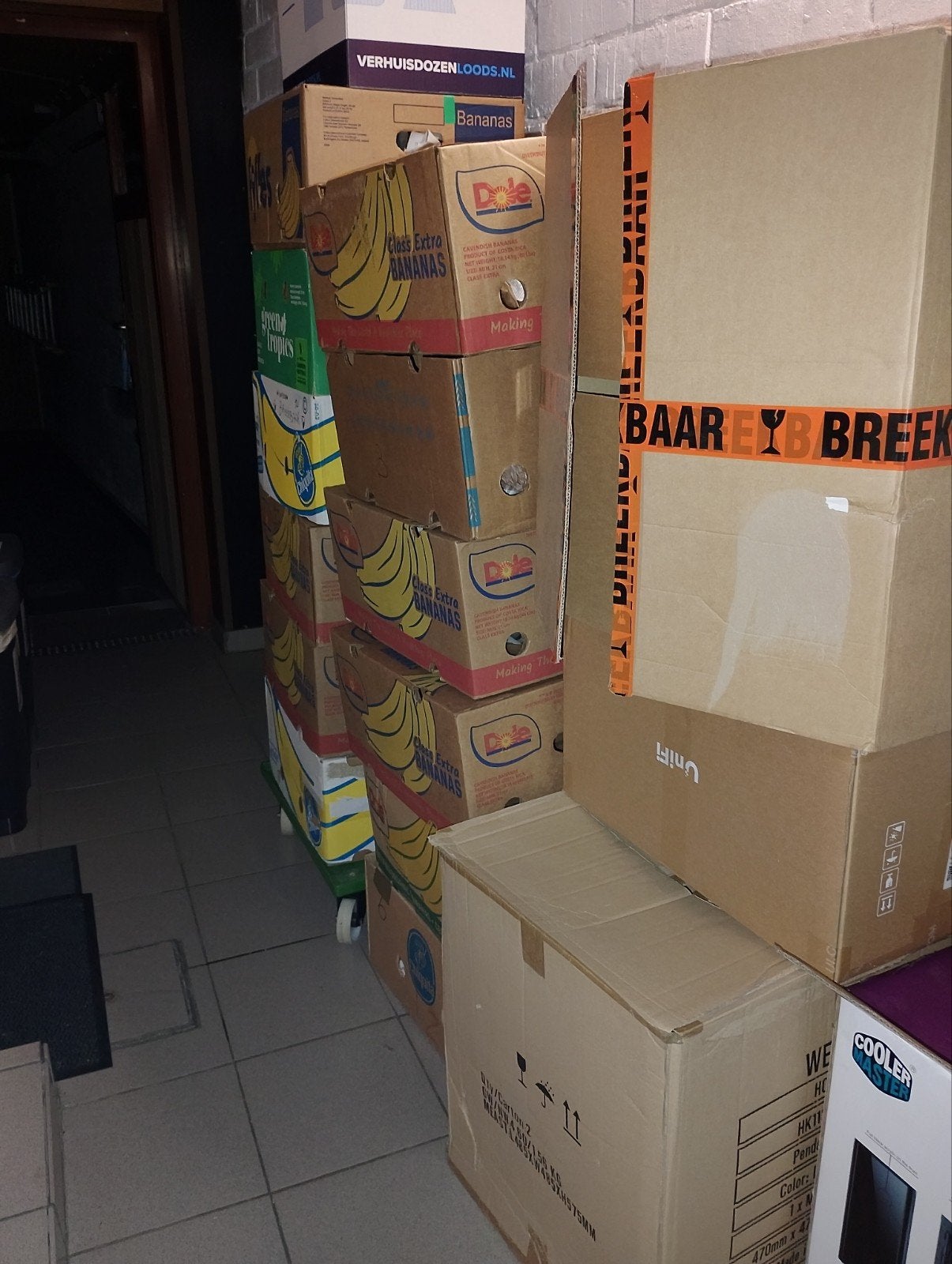 Gratis - verhuisdozen én bananen dozen, Enlèvement
