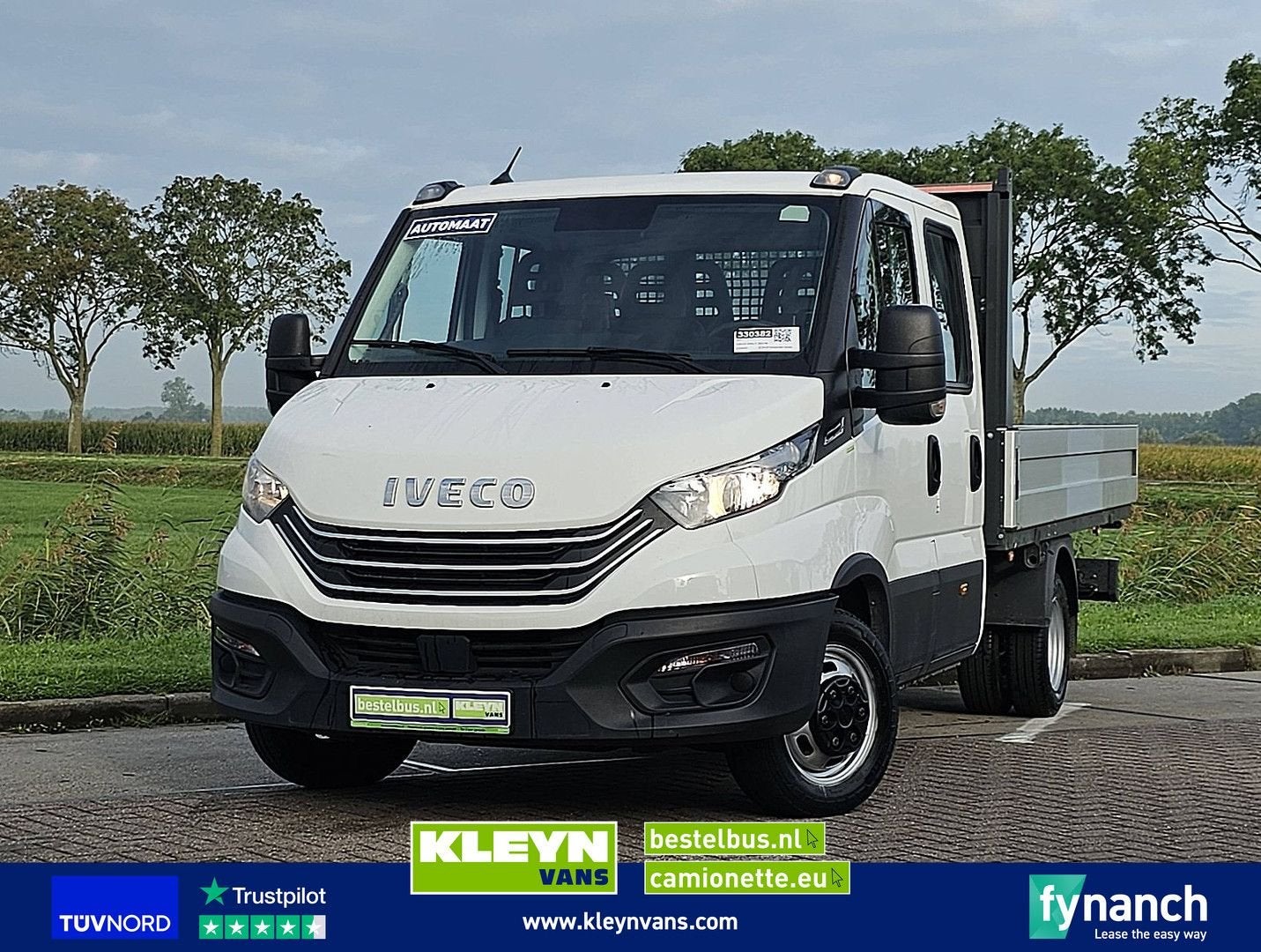Iveco DAILY 35C14 Dub.Cab Open-Laadbak, Auto's, Automaat, Iveco, Wit, Bedrijf