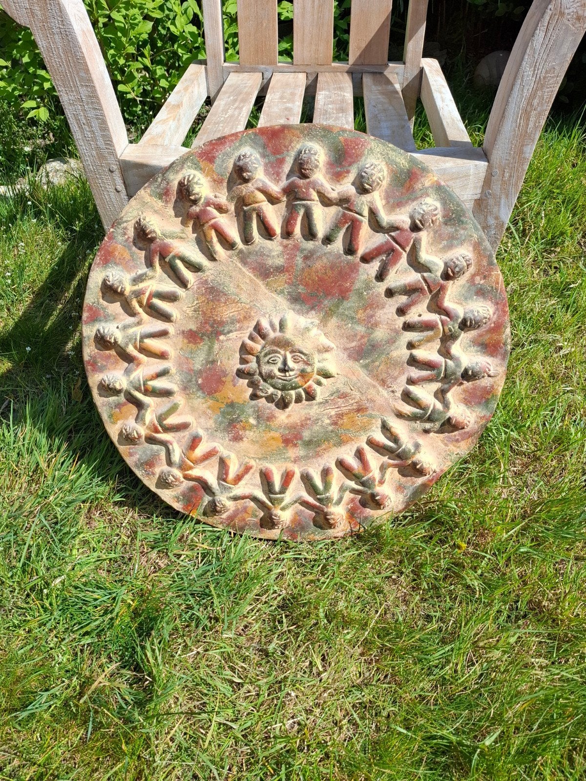 Terracotta zon Inca's, Ophalen, Gebruikt, Steen/keramiek, 56 cm
