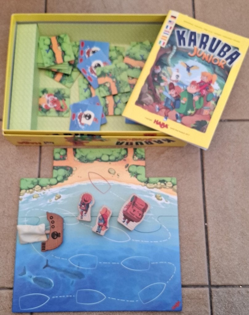 Karuba Junior - Haba, Hobby & Loisirs créatifs, 1 ou 2 joueurs, Enlèvement, Comme neuf, Haba