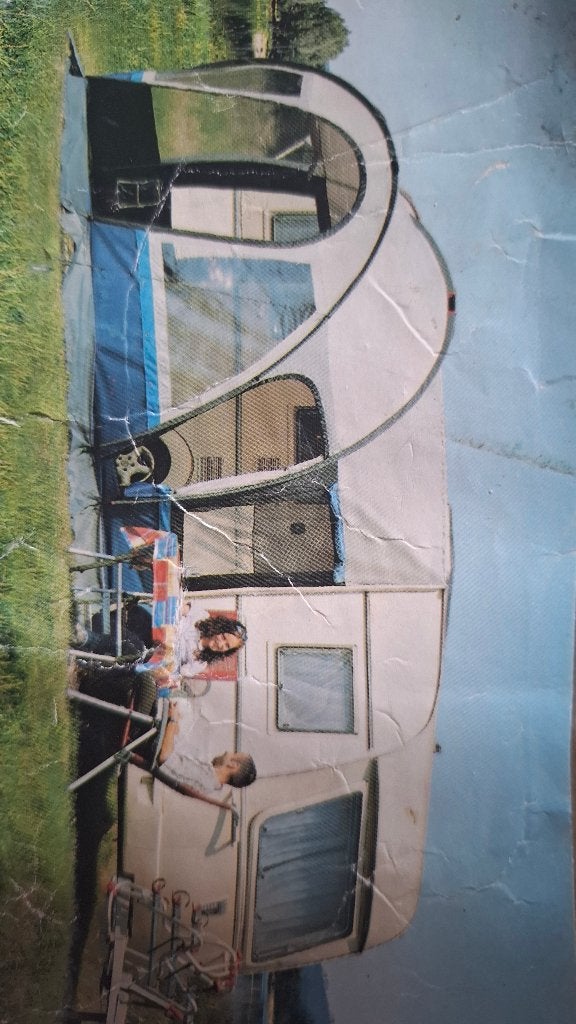 praktische kleine voortent 3x3m, Caravans en Kamperen, Voortenten en Luifels, Ophalen, Gebruikt, Polyester, Overige merken
