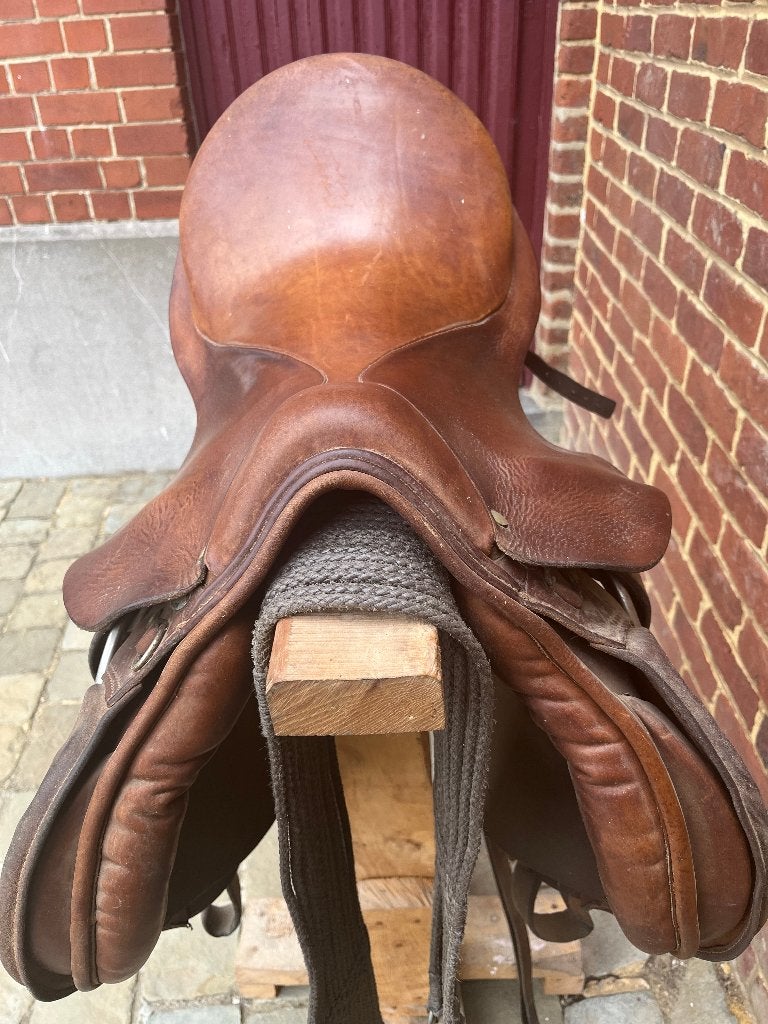 lederen zadel voor paard