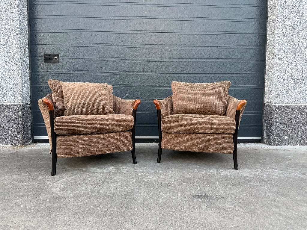 Giorgetti Progetti 63370 fauteuils, Huis en Inrichting, Zetels | Zetels, Hout, Eenpersoons, Minder dan 75 cm, Ophalen of Verzenden