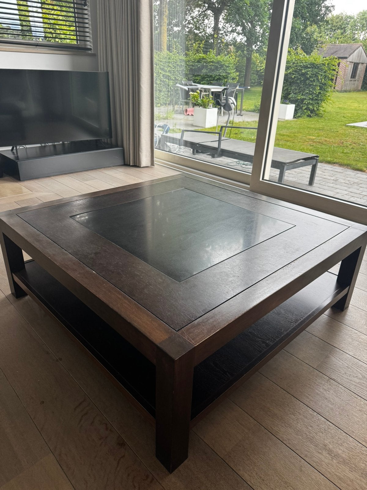 Table basse en bois, 100 à 150 cm, Moins de 50 cm, Carré, Enlèvement