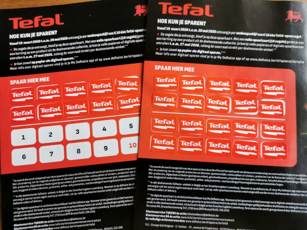 Zegeltjes Delhaize Tefal 30 stuks, Collections, Actions de supermarché, Enlèvement ou Envoi