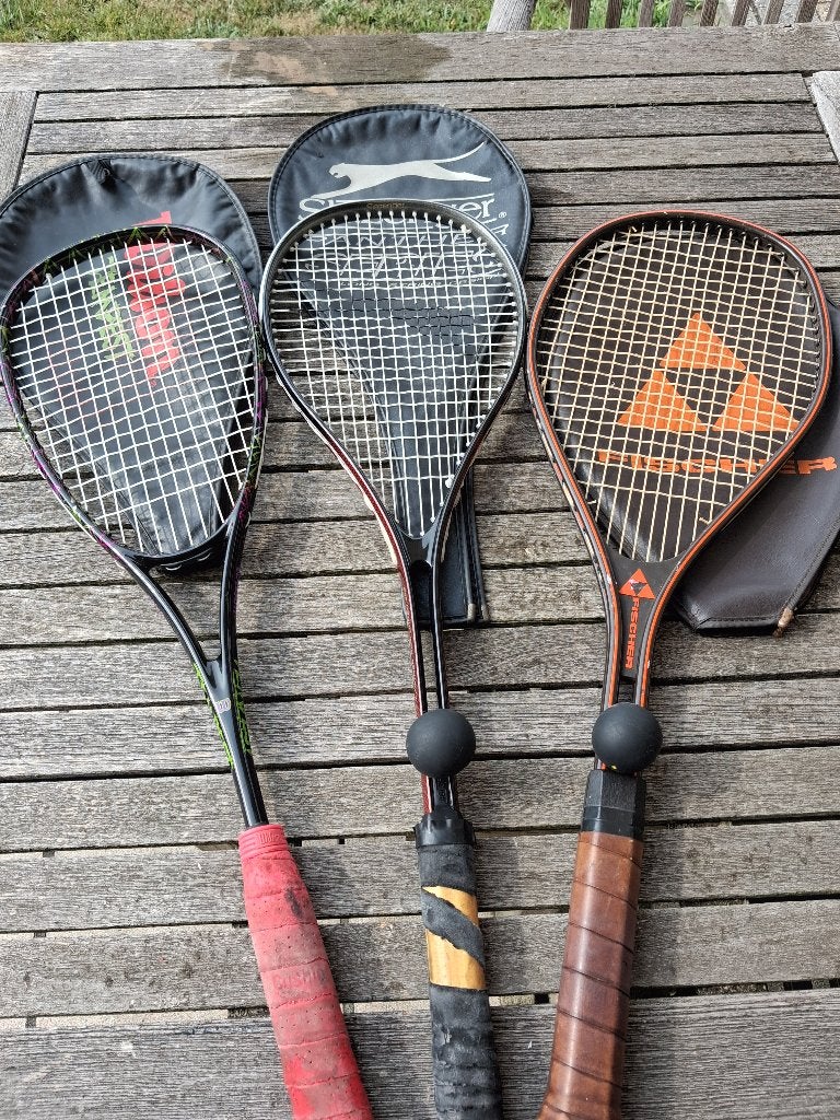 Raquettes de squash, de tennis et de badminton, Sports & Fitness, Tennis, Enlèvement ou Envoi, Comme neuf