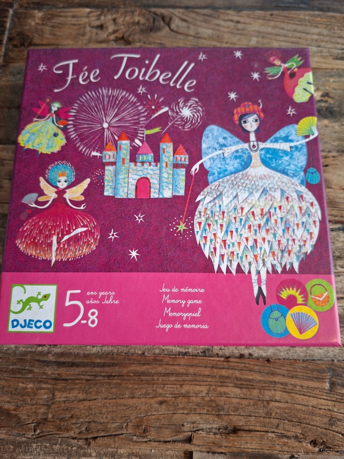 Gezelschapsspel Fée Toibelle, merk Djeco, Trois ou quatre joueurs, Enlèvement, Comme neuf, Djeco