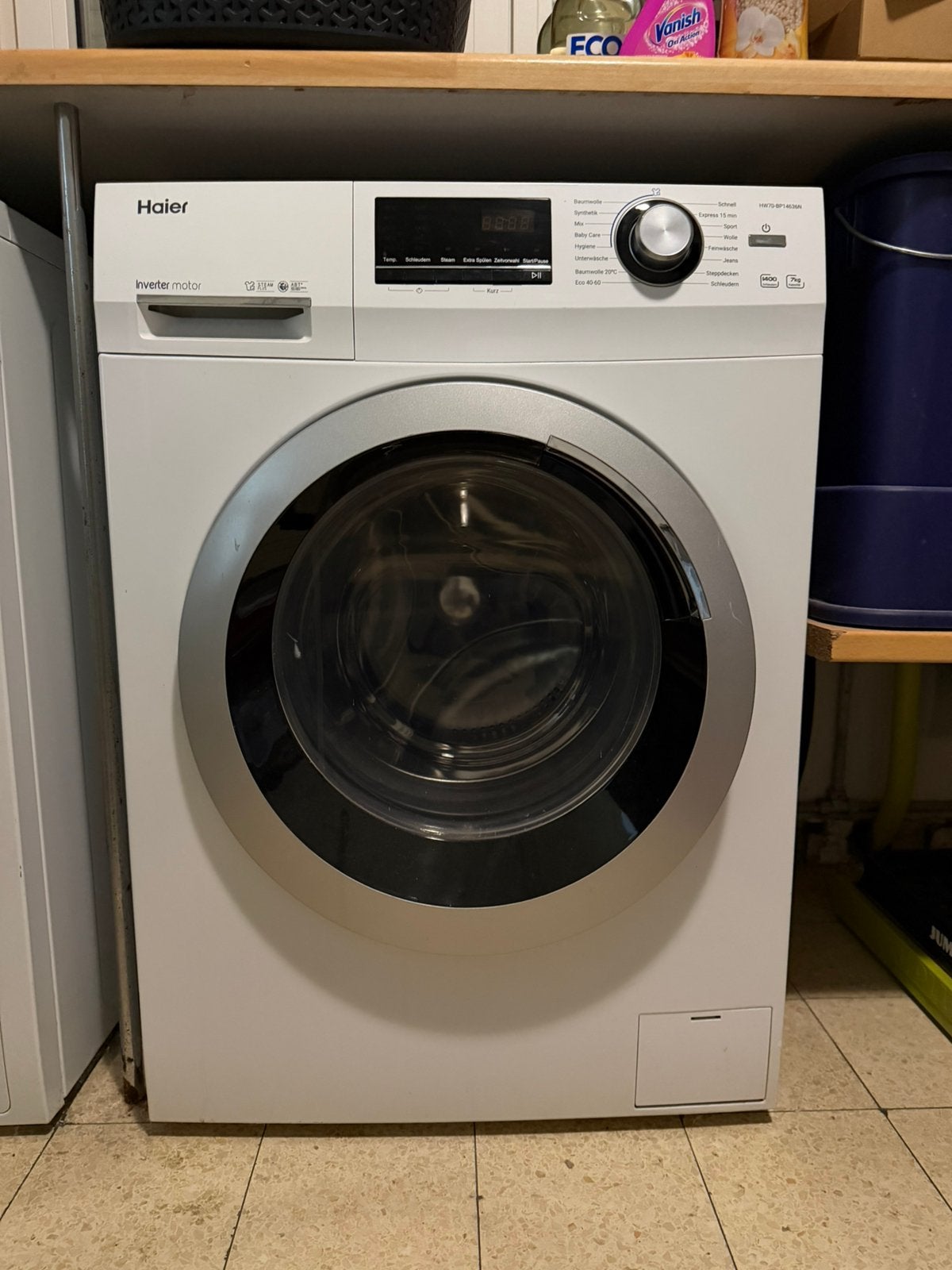 Haier wasmachine, Elektronische apparatuur, Wasmachines, Ophalen, Zo goed als nieuw