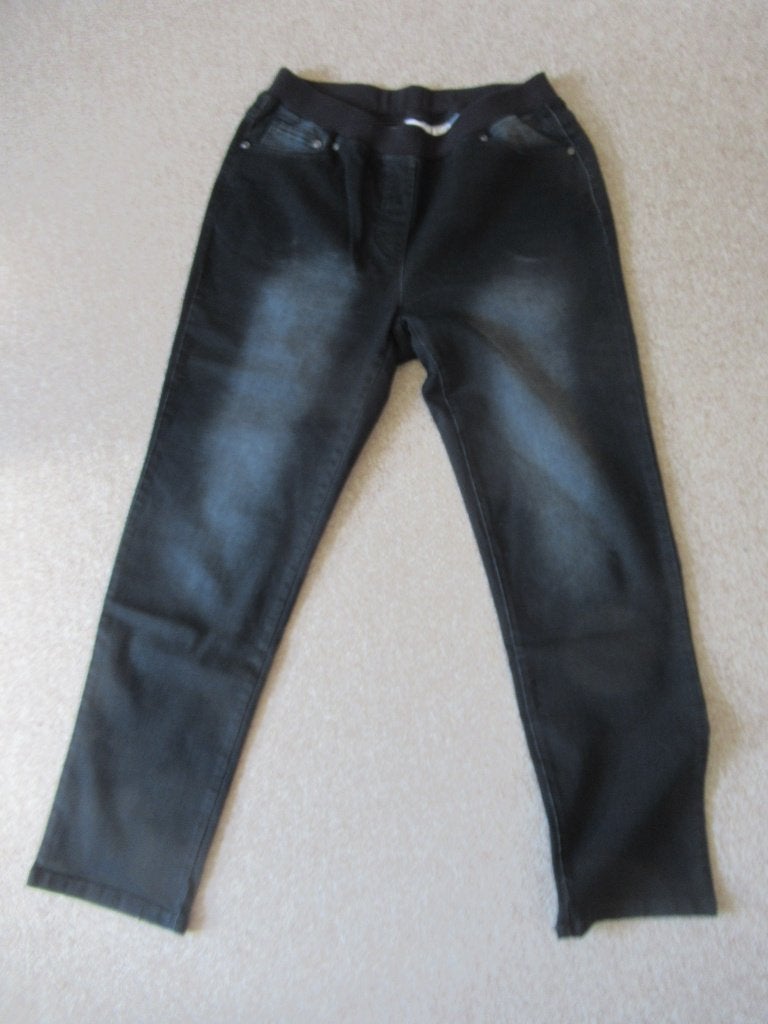 Zwarte Jeansbroek, zo goed als nieuw, Ophalen, Zo goed als nieuw, Zwart, Overige jeansmaten