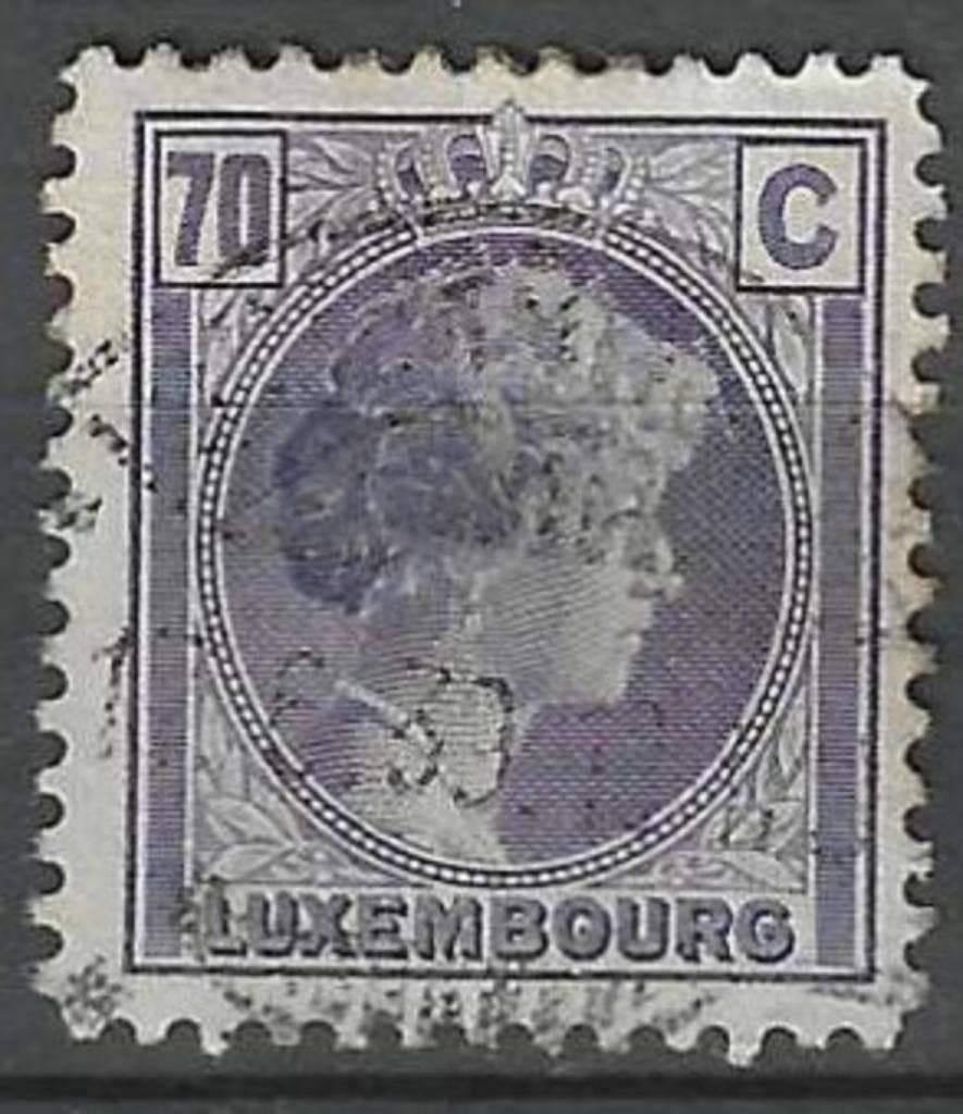 Luxembourg 1934/1935 - Yvert 249 - Charlotte - 70 s. (ST), Envoi, Luxembourg, Affranchi