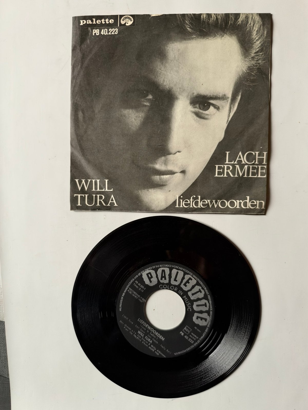 Will Tura: lach er mee ( belpop; 1965), Ophalen of Verzenden, Gebruikt