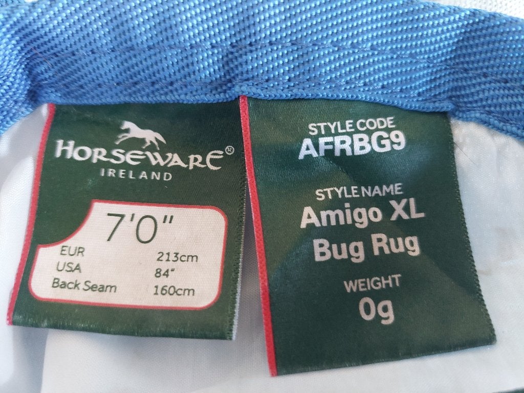 Vliegendeken met afneembare nek HORSEWARE, Afneembare hals, 0 g, Vliegendeken, Zo goed als nieuw