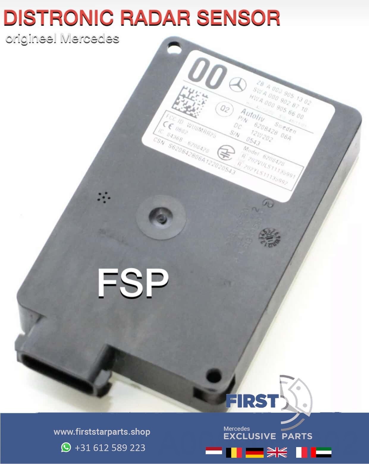 Distronic Radar Sensor A0009051302 Mercedes W176 W246 W117 W, Utilisé, -, -, Enlèvement ou Envoi
