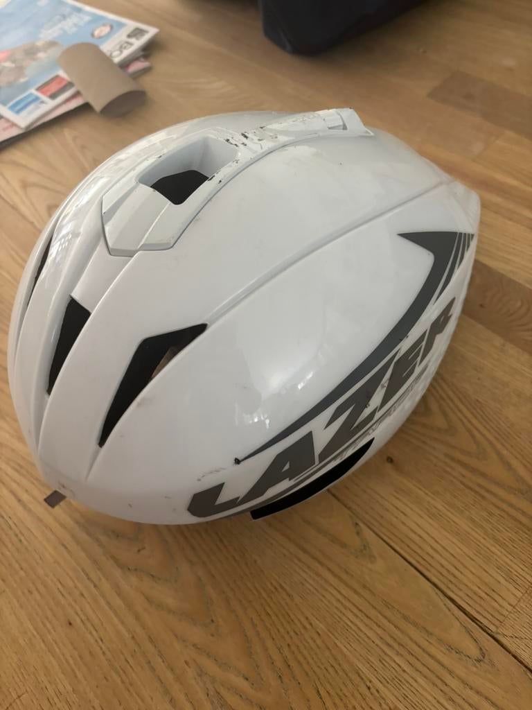 Casque de contre-la-montre L, Vélos & Vélomoteurs, Enlèvement, Comme neuf, L