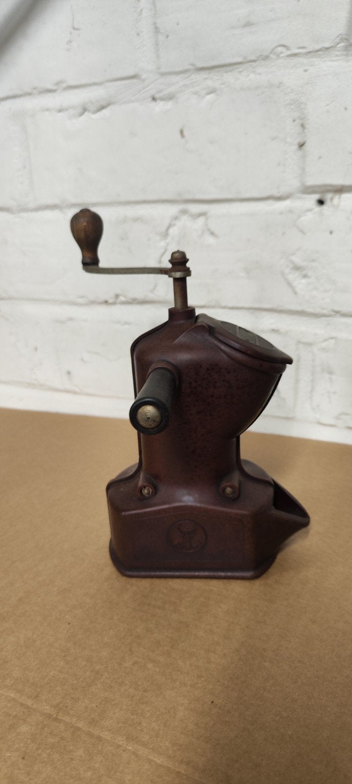 Vintage Pe.De. koffiemolen – bruine bakeliet, Ophalen of Verzenden