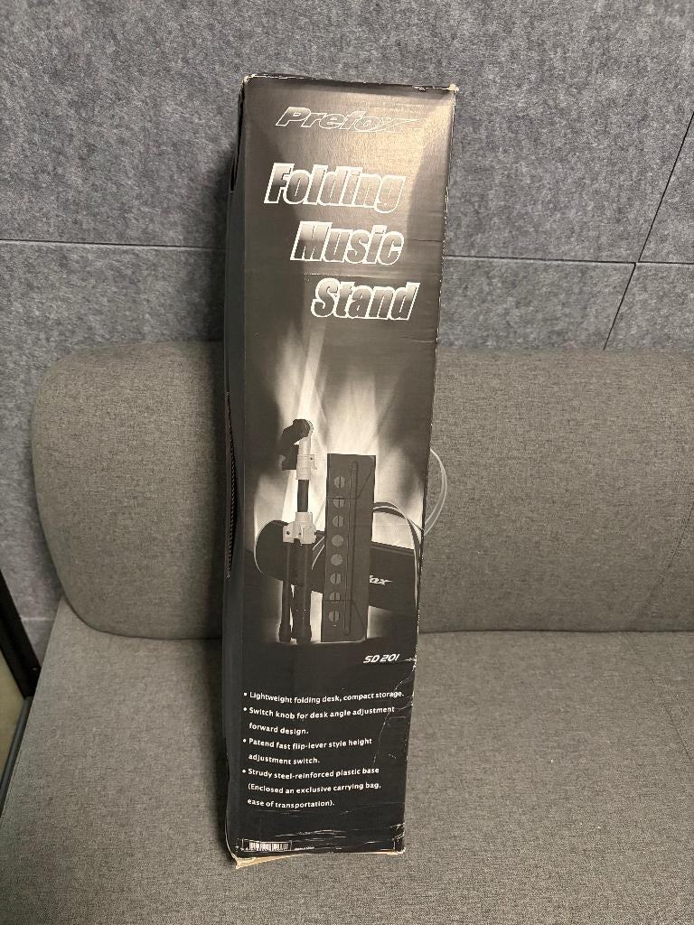Prefox Folding Music Stand (model SD201), Musique & Instruments, Pieds, Enlèvement, Neuf, Pied