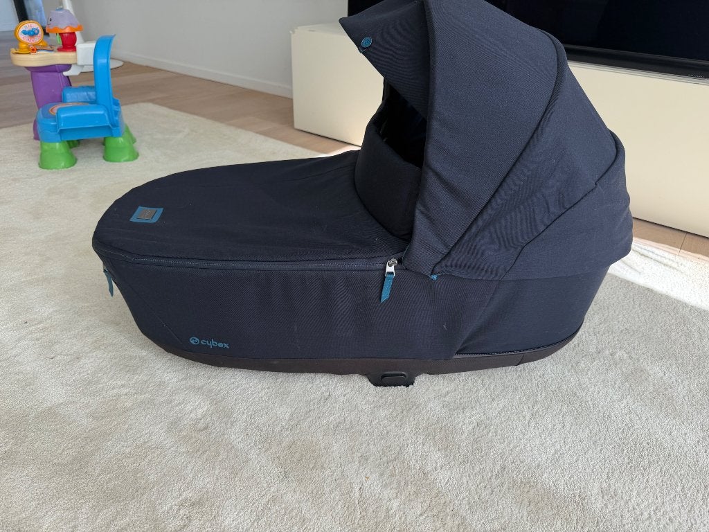 Cybex Priam 4 Lux Carry Cot in navy blue, Ophalen, Gebruikt, Kinderwagen, Overige merken