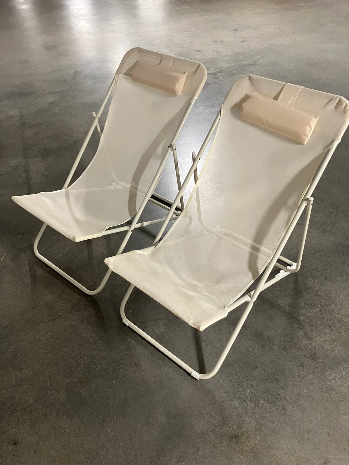2 stevige strand/ tuinzetels met opberghoes als NIEUW, Tuin en Terras, Tuinstoelen, Ophalen, Zo goed als nieuw