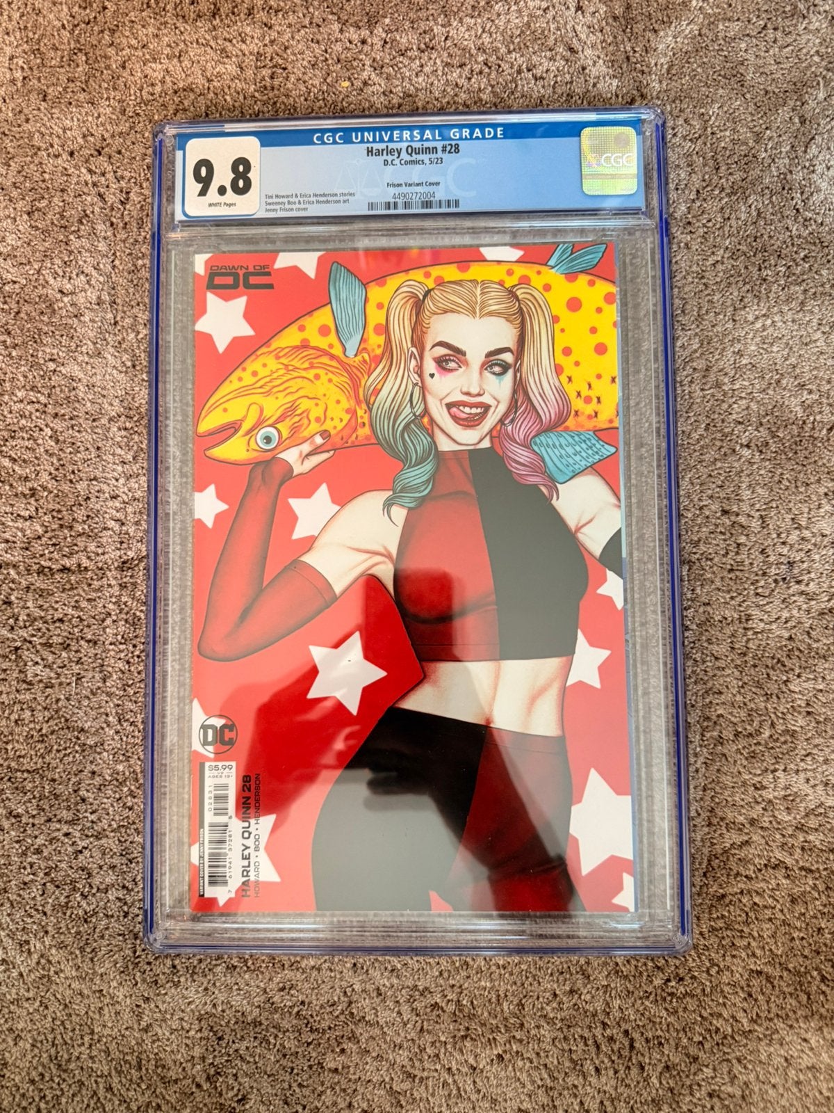 CGC 9.8 - Harley Quinn #28 Jenny Frison Variant - 2023, Boeken, Strips | Comics, Ophalen of Verzenden