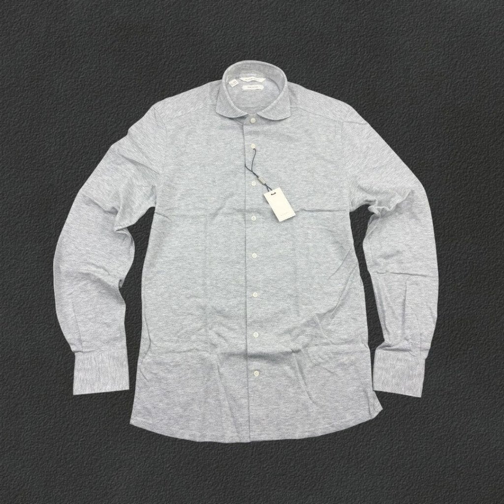 (823) Grijs Suitsupply Shirt - Heren 38 - Nieuw Met Etiket, Kleding | Heren, Overhemden, Ophalen of Verzenden, Nieuw, Grijs, Suitsupply