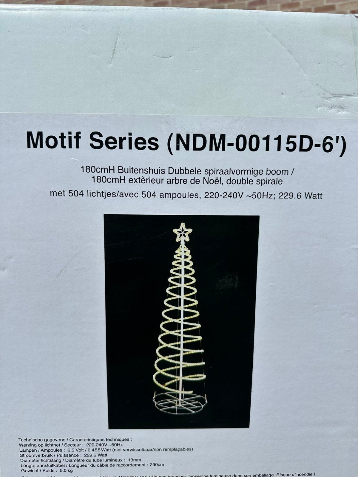 Sapin lumineux de Noël, Jardin & Terrasse, Décoration murale de jardin, Enlèvement